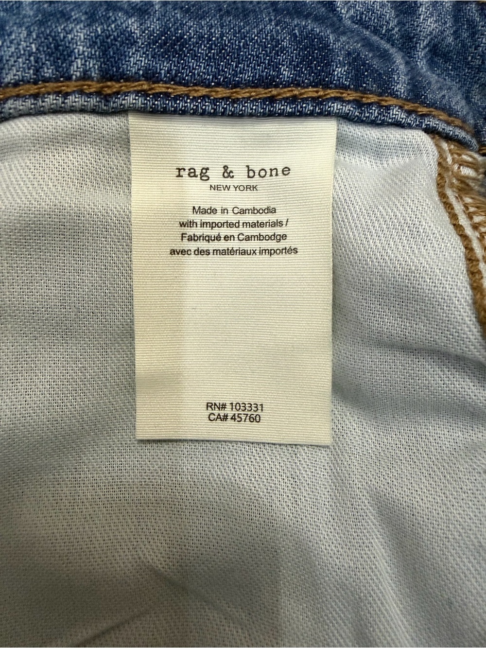 Rag & Bone Lori Mid Rise Crop Wide Leg Jeans Medium Wash Denim Size 29 - Picture 7 of 8